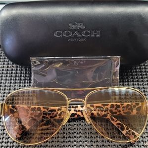 Coach aviator sunglasses